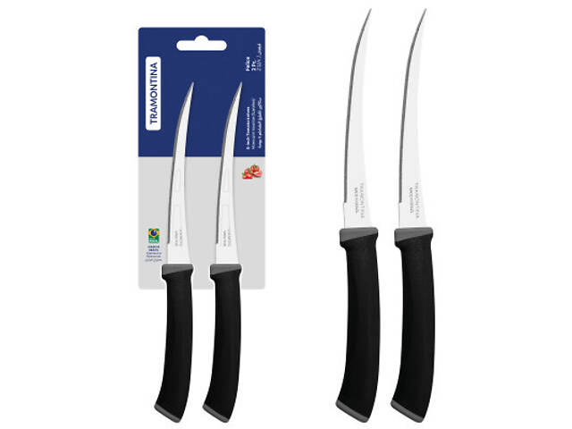 Набір ножів Tramontina Felice Black Tomato 127 мм 2 шт (23495/205) - Фото 4