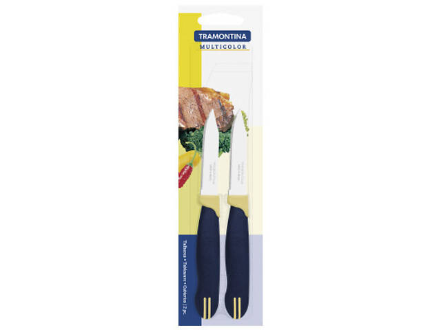 Набір ножів Tramontina Multicolor Vegetable Serrate 76 мм 2 шт (23528/213) - Фото 3