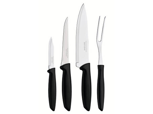 Набір ножів Tramontina Plenus Black 4 шт (23498/031) - Фото 1