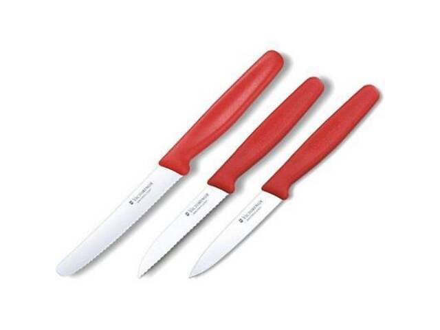 Набір ножів Victorinox SwissClassic з 3 предметів Червоний (6.7111.3) - Фото 2