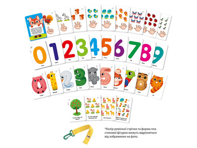 Набор обучающих карточек 'Цифры и счет' Vladi Toys VТ2000-23 укр - Фото 1