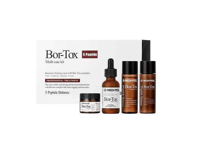 Набір омолоджуючих засобів з пептидами Medi-Peel BOR - TOX 5 Peptide MULTY CARE KIT 4 одиниці. - Фото 1