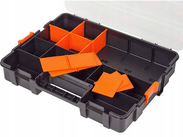 Набір органайзерів 34 відділення 375x294x66мм модульне кріплення пластиковий (компл. 2шт.) [INSBXBXP2320034PT0] Tactix - Фото 2