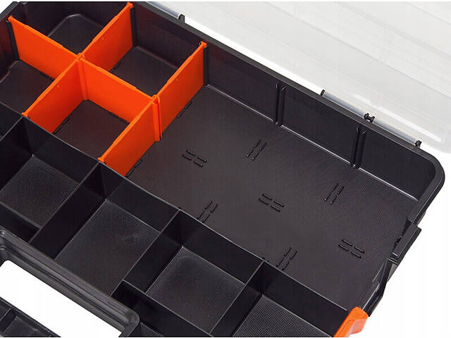 Набір органайзерів 34 відділення 375x294x66мм модульне кріплення пластиковий (компл. 2шт.) [INSBXBXP2320034PT0] Tactix - Фото 3