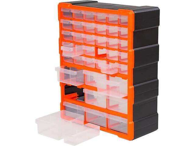 Набір органайзерів 39 відділень 162x385x475мм лотки висувні пластиковий [INSBXBXP2320363PT0] Tactix - Фото 2