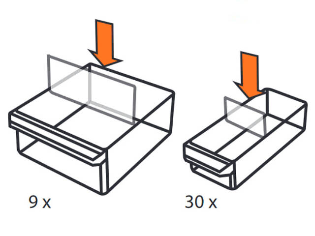 Набір органайзерів 39 відділень 162x385x475мм лотки висувні пластиковий [INSBXBXP2320363PT0] Tactix - Фото 5
