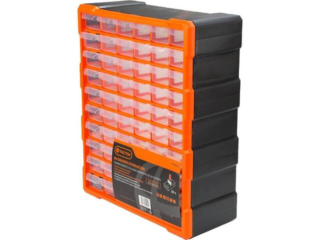Набір органайзерів 60 відділень 162x385x475мм лотки висувні пластиковий [INSBXBXP2320638PT0] Tactix - Фото 1