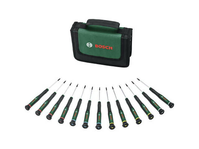 Набір викруток Bosch прецизійний 13шт, SL, PH, TX, HEX, сталь CrV (1.600.A02.Z9N) - Фото 4