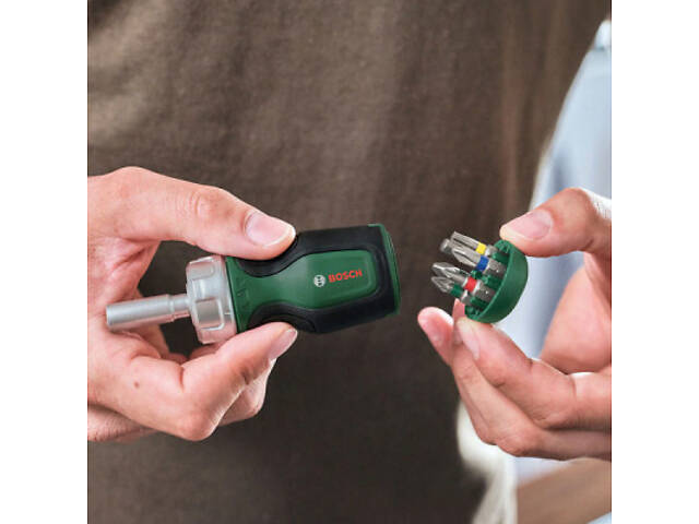 Набір викруток Bosch з тріскачкою 6 насадок (1.600.A02.7PN) - Фото 5