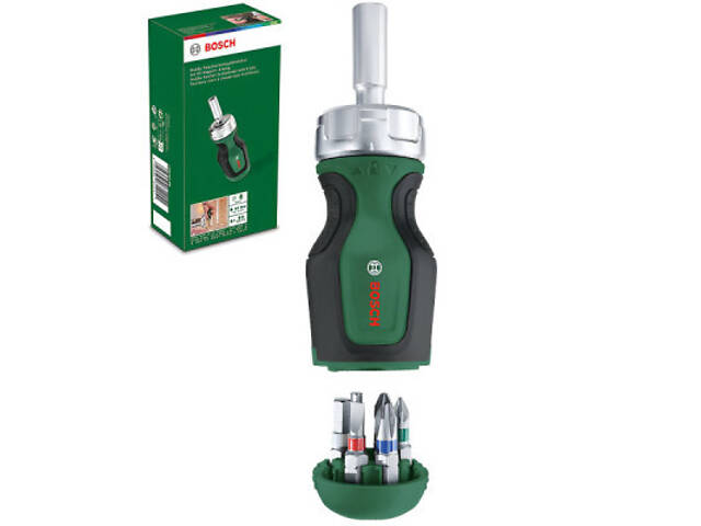 Набір викруток Bosch з тріскачкою 6 насадок (1.600.A02.7PN) - Фото 6