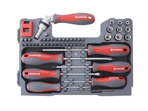 Набор отверток Intertool с насадками Pro 51 ед. (VT-3352)