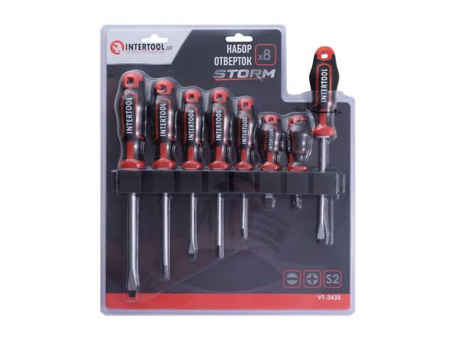 Набір викруток Intertool Storm (8 шт.) (VT-3438) - Фото 4