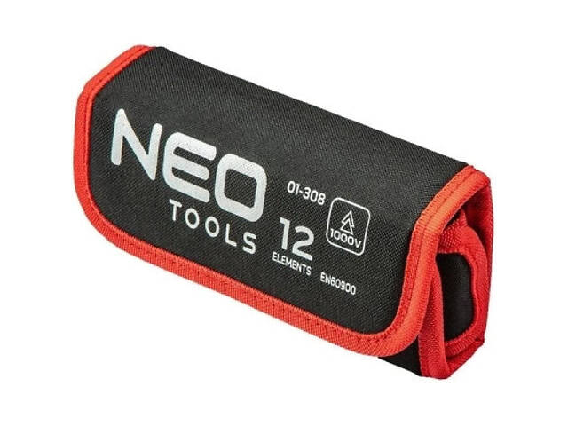 Набір викруток Neo Tools діелектричний бітотримач 1/4', 10 змінних вставок для р (01-308) - Фото 2