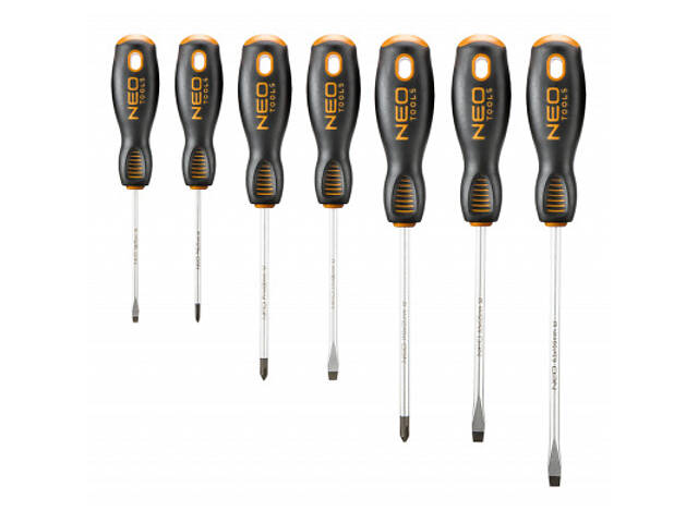 Набір викруток Neo Tools шліцевих, 7 шт. (04-206) - Фото 1