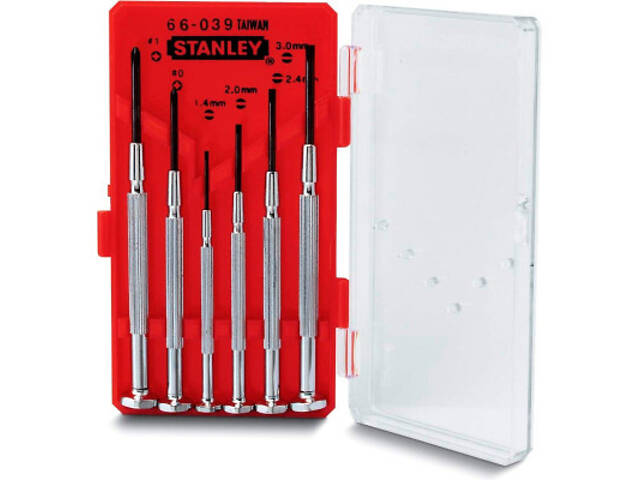 Набір викруток Stanley викруток точної механіки Watchmaker 6шт. (1-66-039) - Фото 3