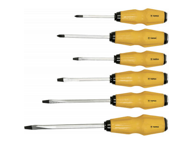 Набір викруток Topex ударних, 6 шт. (39D504) - Фото 1