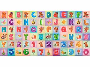 Набор панелей стеновых 3D Алфавит (2шт) 700*1400*4mm (D) SW-00002352