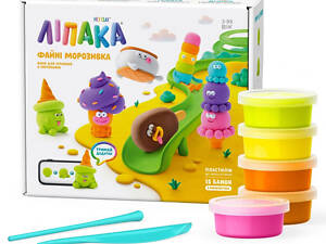 Набір пластиліну Lipaka Файні морозива 17 елементів Різнокольоровий (15029-UA01)