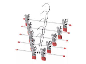 Набір плічок з прищіпками для штанів Ardesto ARHC2805RC 30х11 см 5 шт червоний