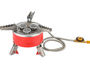 Набор плита газовая туристическая 3 комфорки шланг резьба 7/16 VIROK-44V200