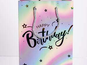 Набор подарочных пакетов из бумаги 12 (шт) Happy Birthday 18×10×23 (см) HP-10359-15