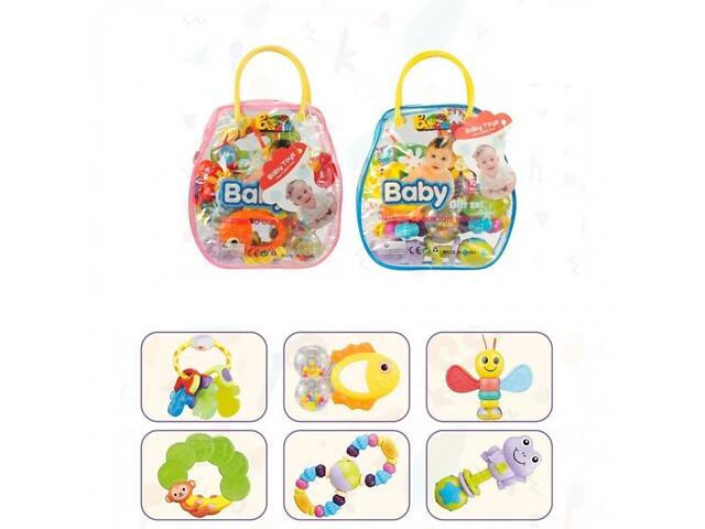 Набір брязкалець B-6616 6 предметів - Фото 1