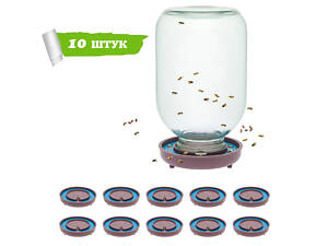 Набір поїлок для бджіл з сіткою (комплект з 10 штук)