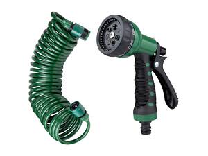 Набір поливальний: шланг спіральний 7.5м + пістолет-розпилювач 7-ми режимний GRAD (5019065)