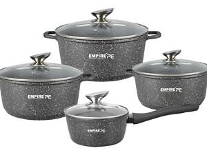 Набір посуду Empire Грей EM-7332 8 предметів сірий