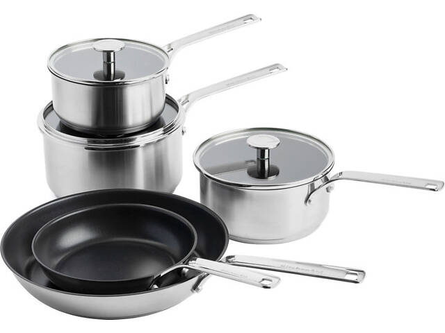 Набір посуду KitchenAid SSS CC004221-001 8 предметів сріблястий - Фото 1