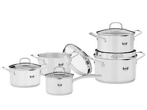 Набір посуду Krauff Cook Joy 26-238-121 10 предметів сріблястий