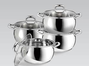 Набір посуду Maestro MR-3515-8 8 предметів Хром (52273790)