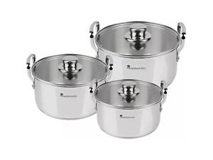 Набор посуды MasterPro Smart 3,14/6,5/11,6 л 6 предметів (BGMP-2145)