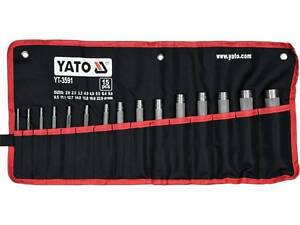 Набор пробойники отверстий 2-22 мм 15 штук YATO YT-3591