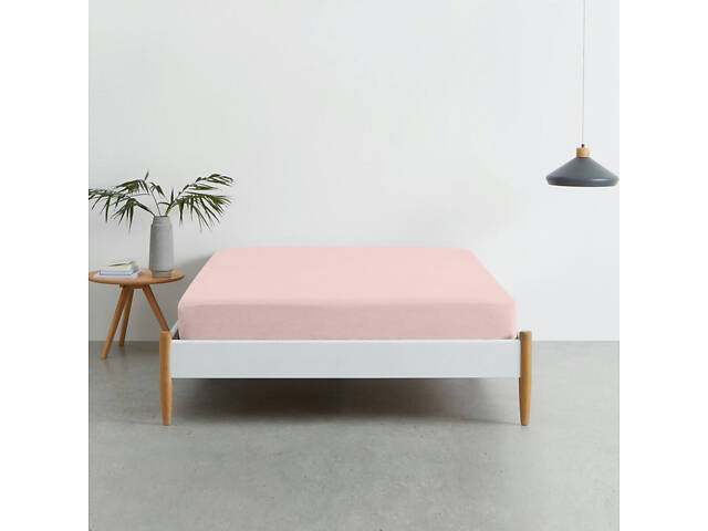 Набір Простирад на гумці 90х200 см 2 шт BLUSH Cosas Бородово-рожевий - Фото 2
