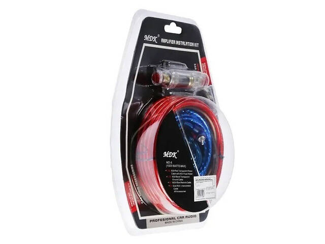 Набір дротів для встановлення саббуфера kit MD 8, набір кабелів для автоакустики - Фото 5