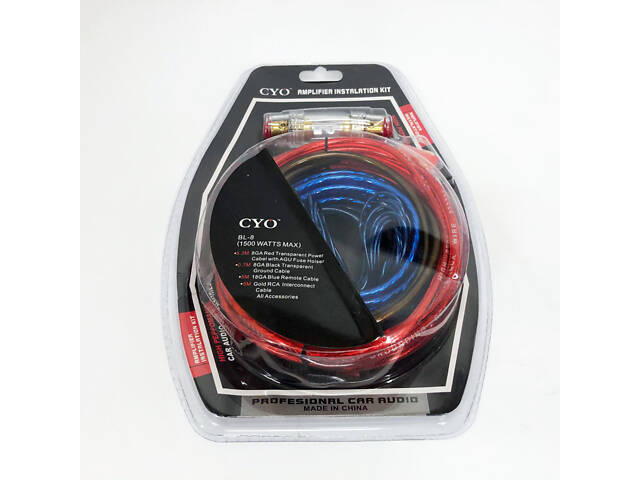 Набір дротів для встановлення саббуфера kit MD 8, набір кабелів для автоакустики - Фото 8