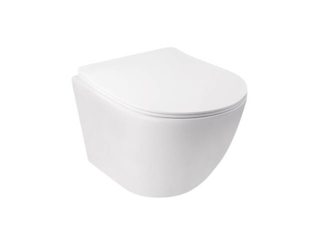 Набор Qtap Инсталляция 3 В 1 Nest Qt0133M425 С Панелью Смыва Квадратной Qt0111M06029Sat + Унитаз С Сиденьем Jay Qt073351 - Фото 8