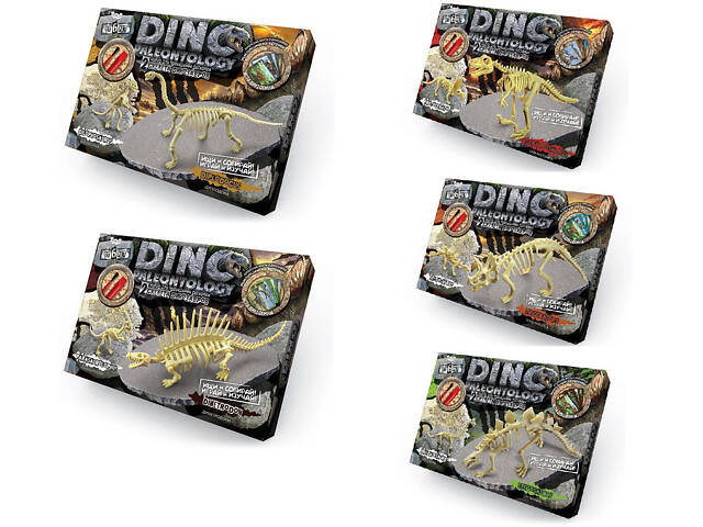 Набір розкопки динозаврів DINO PALEONTOLOGY 5 видів - Фото 1