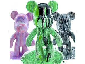 Набор раскраска для творчества медвежонок DIY Creative Fluid Bear 23см, разноцветным цветом