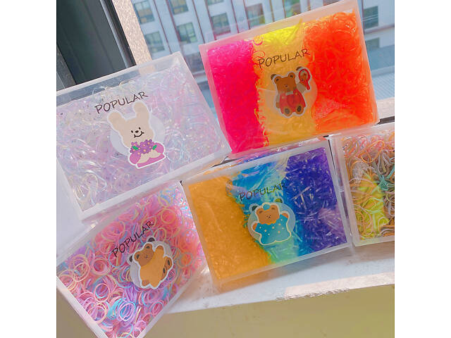 Набор резинок для волос Color 1 11707 2800 шт - Фото 6