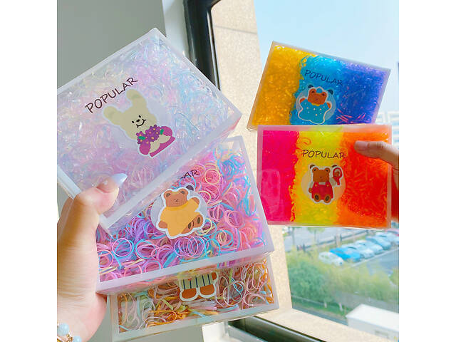 Набор резинок для волос Color 5 11711 1800 шт - Фото 3