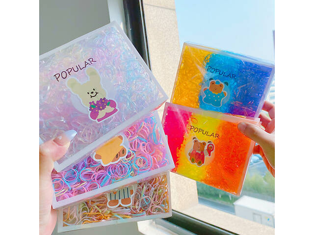 Набор резинок для волос Color 5 11711 1800 шт - Фото 4