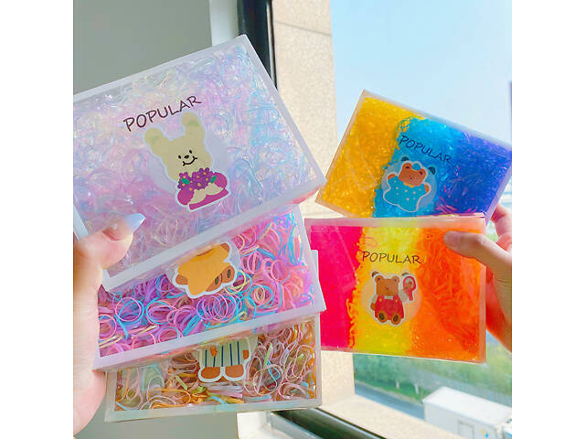 Набор резинок для волос Color 5 11711 1800 шт - Фото 5