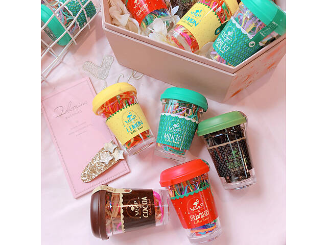 Набір гумок для волосся Lemon 11691 130 шт 35 мм - Фото 7