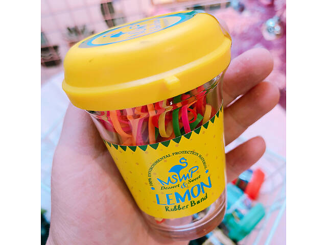 Набір гумок для волосся Lemon 11691 130 шт 35 мм - Фото 1