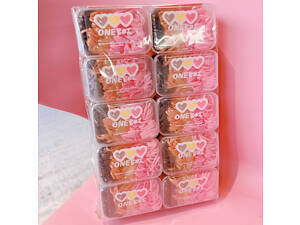 Набор резинок для волос Сердечки 11704 160 шт