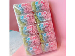 Набор резинок для волос Макаруны 11701 100 шт