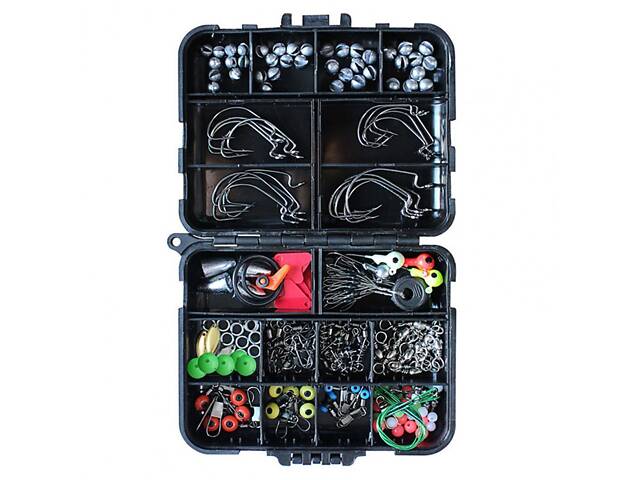 Набор рыболовных снастей для пресноводных рыб 191 шт. Комплект аксессуаров для рыбалки - Фото 6