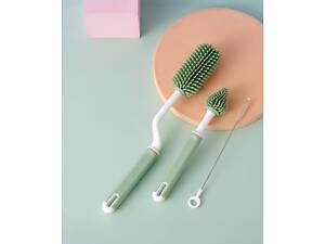 Набір щіток для миття 18517 3 предмети зелений